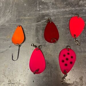 Colorful Fishing Lures Set spoon wobbler